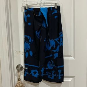 Anne Klein silk midi wrap skirt